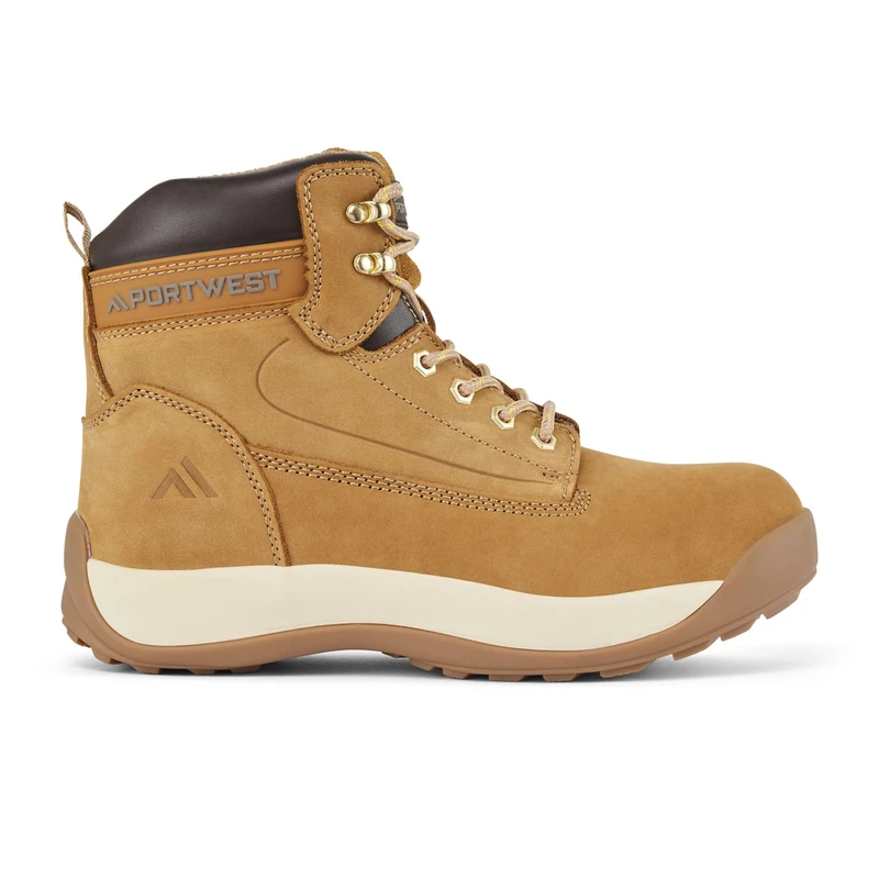 Portwest Steelite Constructo Nubuck Boot S3 HRO, Size: 46, Colour: Honey, FW32HOR46