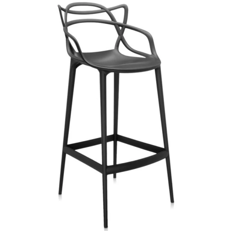 Kartell Masters Stool, Plastic, Black