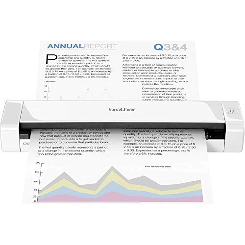 Brother DS-720D Document Scanner, 2 Sided Scanning, Portable