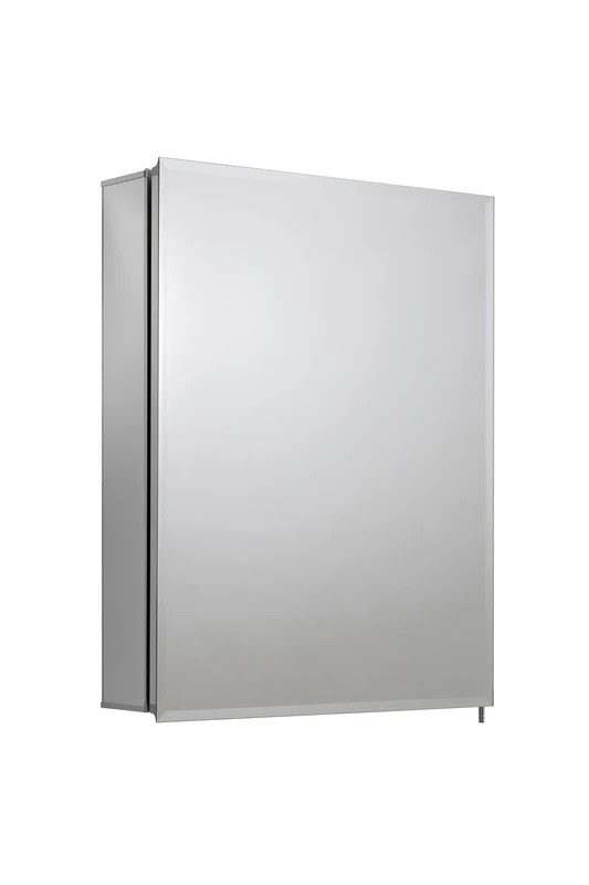 Croydex Langley Single Door Aluminium Cabinet with Hang N Lock Fitting System, 51 x 66 cm,White