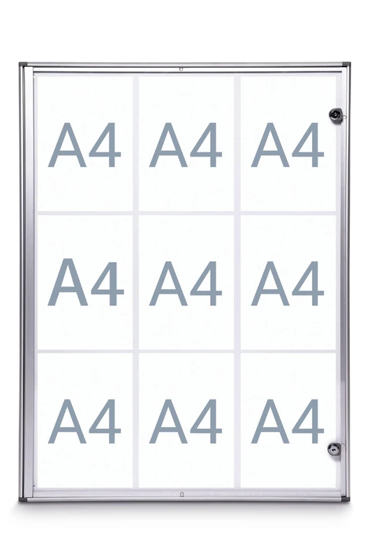 MAUL 6820908 Extraslim Display Cabinet - 9 x A4 Size