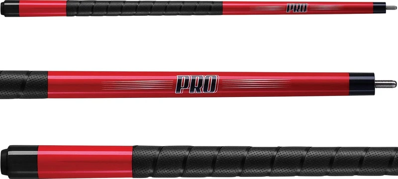 Viper Revolution Sure Grip Pro 58" 2-Piece Billiard/Pool Cue, Metallic Red, 19 Ounce