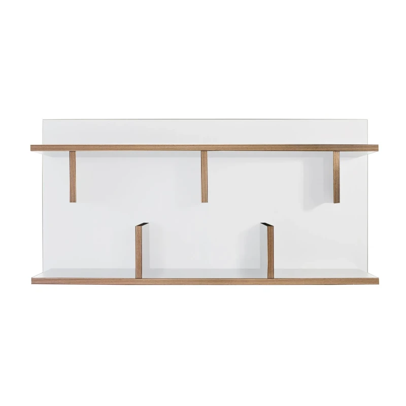 Symbiosis TemaHome Wood Chipboard Bern 90 cm with White Melamine with Plywood Edges, 90 x 23 x 45 cm, White