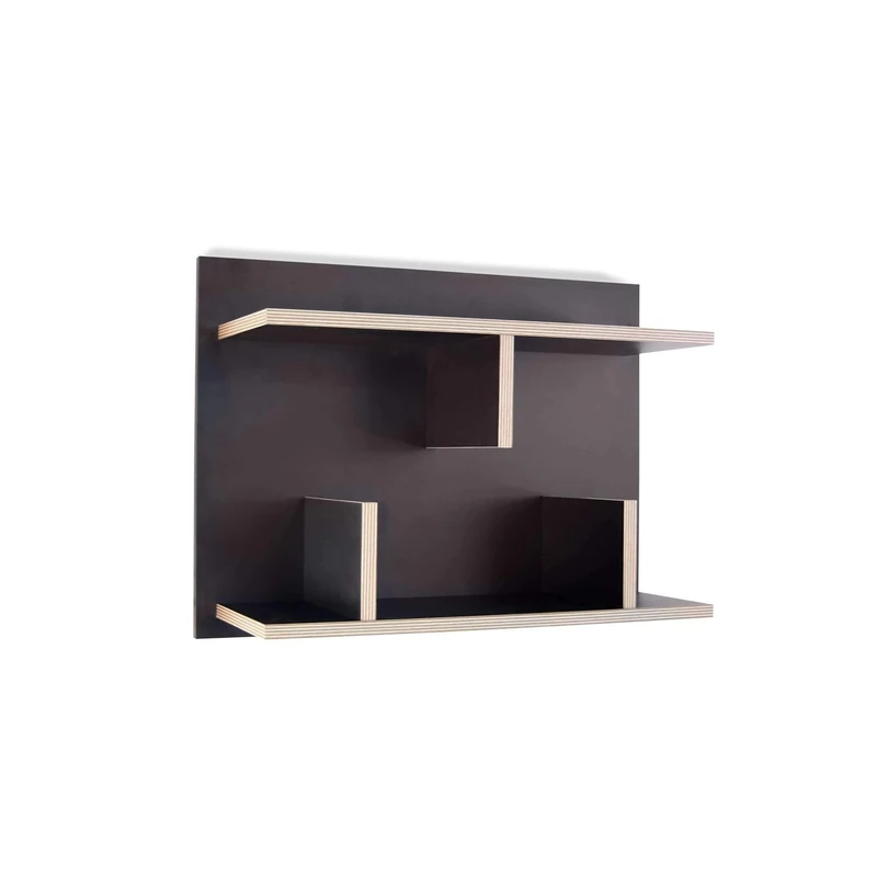 Tema Home Wall Shelf, Wood, Black, 60 cm