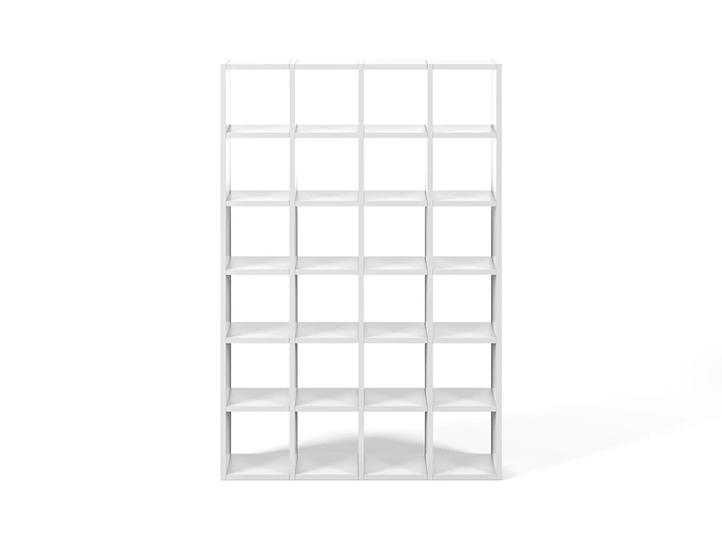 TemaHome Wood Honeycomb Panel Pombal 2010-001 with Pure White Matte, 151 x 34 x 224 cm, White