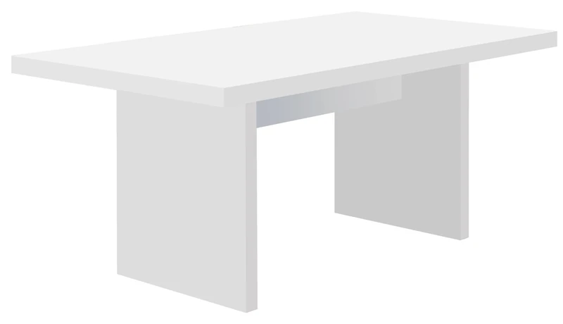 TemaHome Wood Honeycomb Panel Multi Perth 160 cm with Pure White Matte, 160 x 80 x 72 cm, White