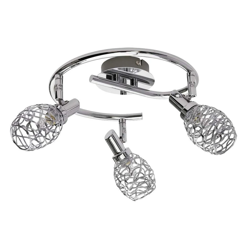 Rabalux 6185 Venus Eve Wall Light, Metal, Silver, G9 28W