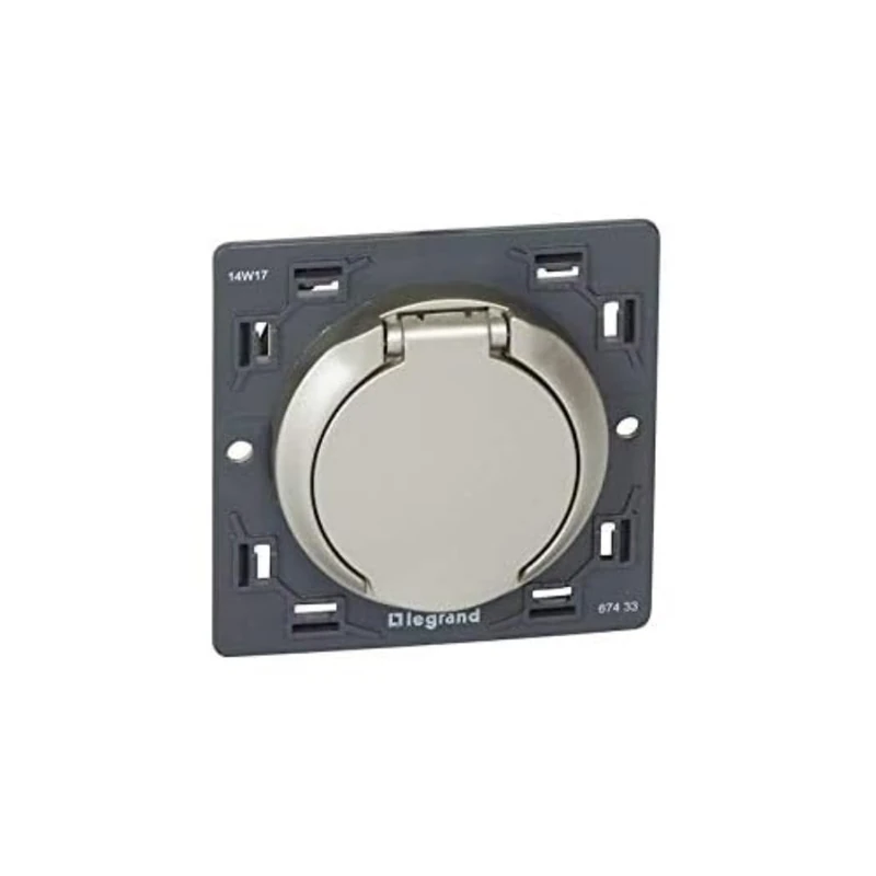 Legrand Céliane 067433 Central Suction Plug Electric Contact Delivered with Wheel Cover Titanium - Image 1