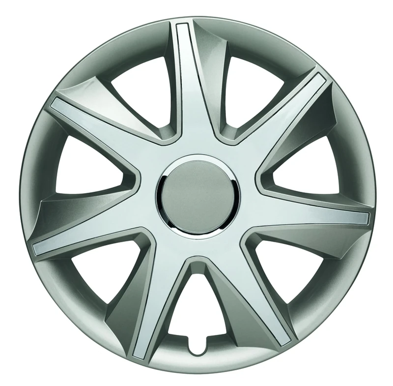 ALBRECHT automotive 49454 Car Wheel Trims RUN I 14 " inches, 1 Set of 4 Units, Grey/Silver
