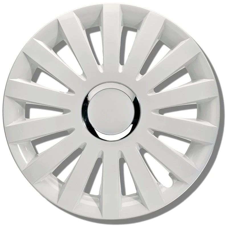 ALBRECHT automotive 49227 Car Wheel Trims Sail 17 " inches, 1 Set of 4 Units, White Plus