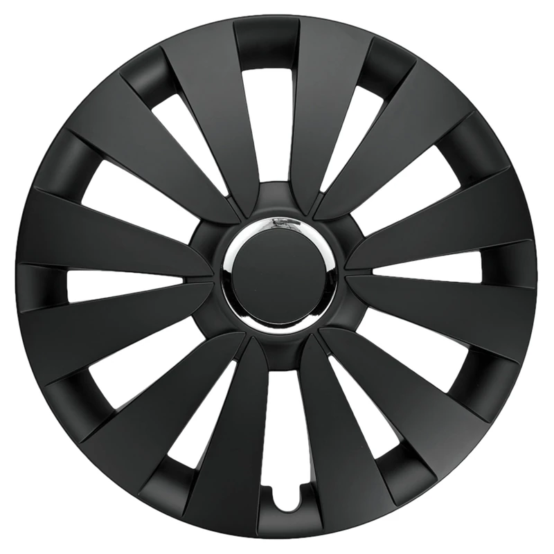 ALBRECHT automotive 09686 Car Wheel Trims Sky 16 " inches, 1 Set of 4 Units, Black