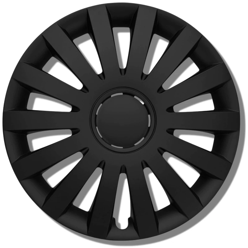 ALBRECHT automotive 09694 Car Wheel Trims Wind 14 " inches, 1 Set of 4 Units, Black