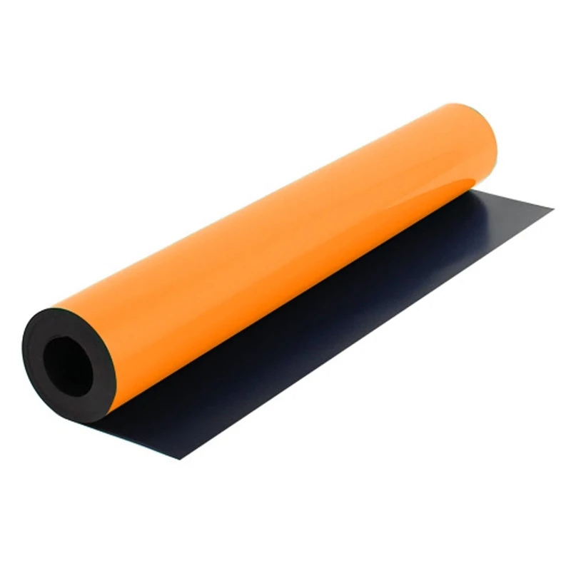 MagFlex® Flexible Matt Orange Magnetic Sheet for Creating Magnetic Pictures, Artwork, Signs or Displays - 620mm Wide - 5m Length