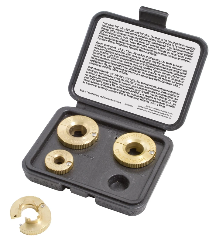 Lisle 22990 Jiffy-Tite 4-Piece Low Profile Disconnect Set, Factory, One Size