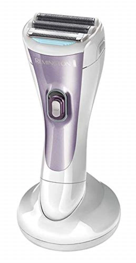 Remington Cordless Electric Lady Shaver for Women (Rechargeable, 30 Minute Usage, Wet & Dry, Showerproof, Moisturising Strip with Aloe Vera, Bikini Attachment, Storage Pouch, Cleaning Brush) WDF4840