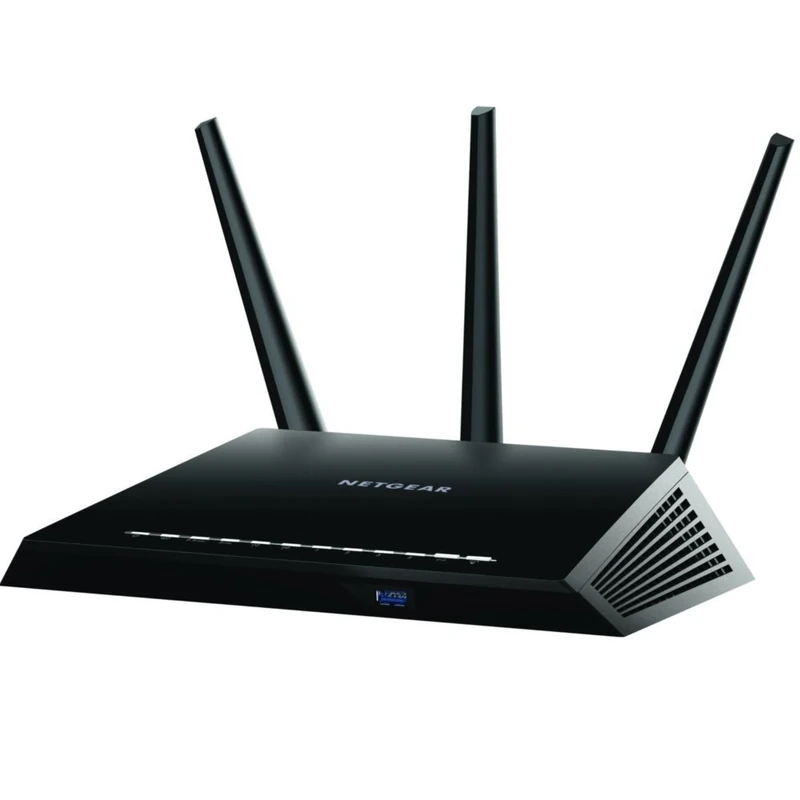 NETGEAR Nighthawk Smart Wifi Router (R7000) - AC1900 Wireless Speed (up to 1900 Mbps) | Up to 1800 sq ft Coverage & 30 Devices | 4 x 1G Ethernet and 2 USB ports | Armor Security, Black