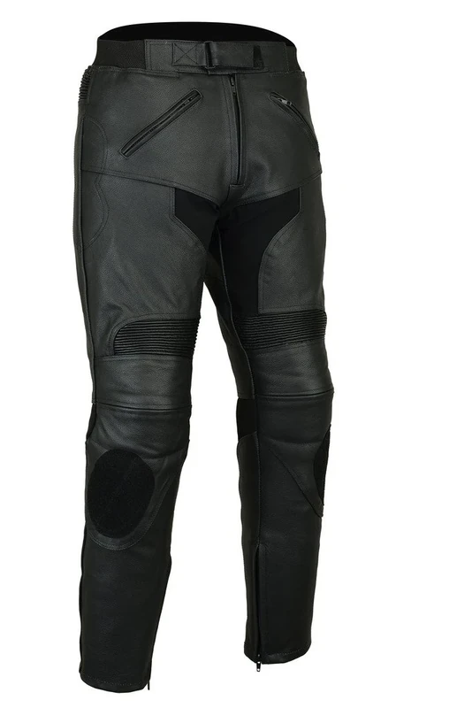 Bikers Gear Motorrad-Lederhose - Mit CE-Protektoren - EU 46 kurz