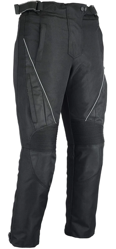 Bikers Gear Australia New Ladies Jazz Waterproof Motorcycle Trousers Black with Venting Removable Thermal Liner and CE1621-1 Armour UK 12R EU M Regular