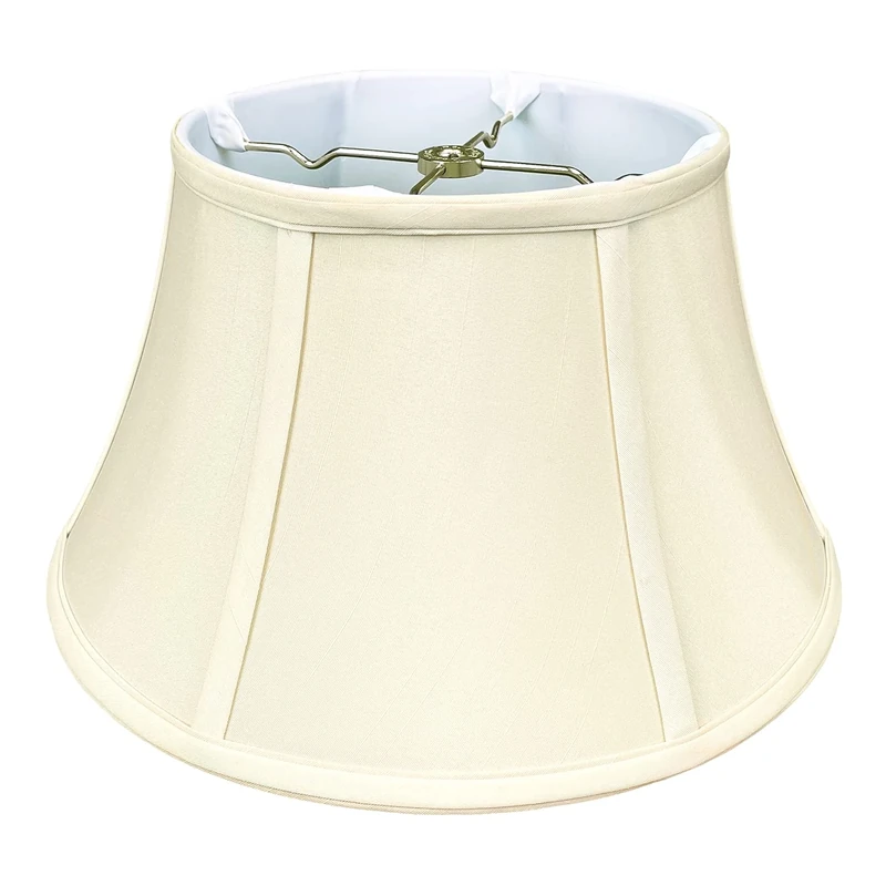Royal Designs Shallow Drum Bell Billiotte Lamp Shade, Eggshell, 13 x 19 x 11.26 (BS-711-19EG)