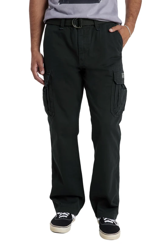 Unionbay Men's Survivor Iv Relaxed Fit Cargo Pant-Reg and Big and Tall Sizes Casual, Black, 42W x 32L