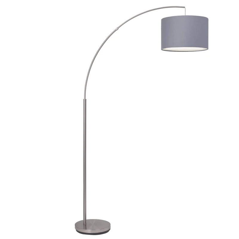 Brilliant AG 13258/22 Floor Lamp, Metal, E27, 60 W, Steel/Grey - Image 1