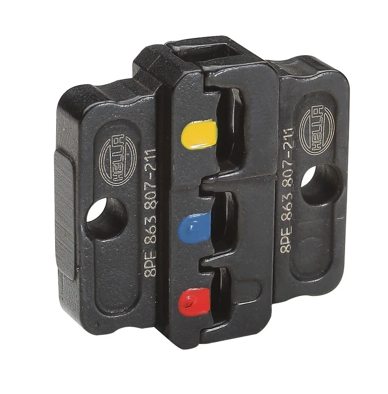 HELLA 8PE 863 807-211 Crimping Pliers Insert - Metal - Black - Ø of: 0.5mm - Ø up to: 6.0mm - Profi,Typ I,II & III