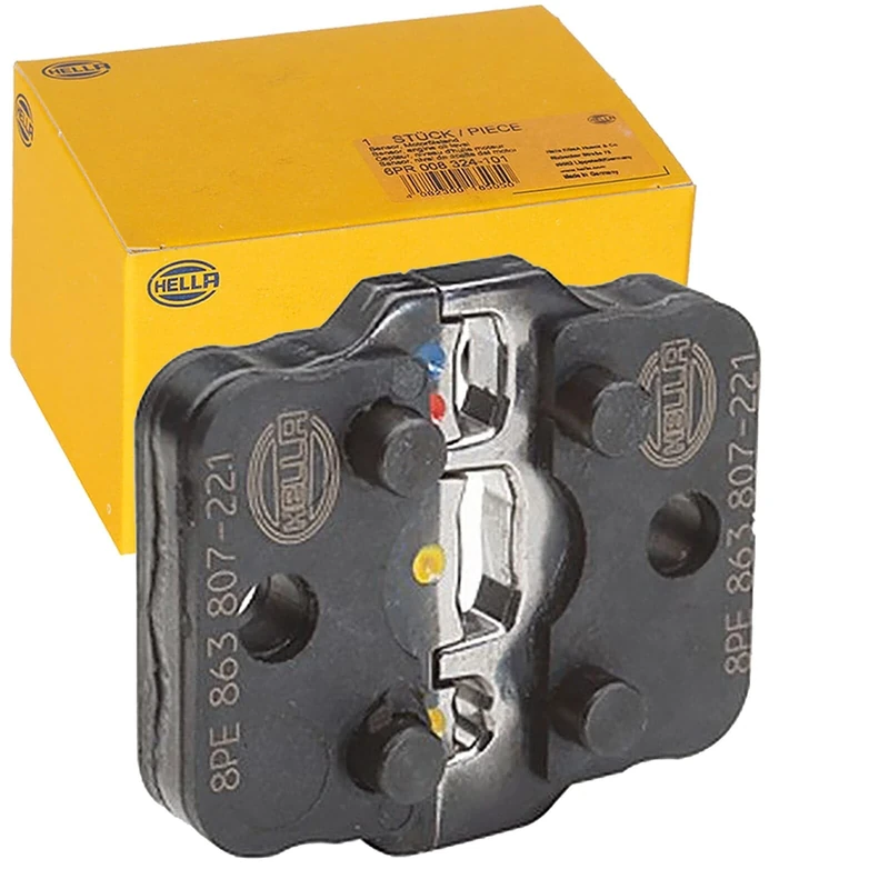 HELLA 8PE 863 807-221 Crimping Pliers Insert - Metal - Black - Ø of: 0.35mm - Ø up to: 6.0mm - Profi,Typ I,II & III