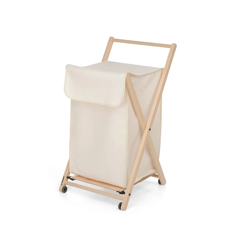 Foppapedretti Angel Laundry Trolley, Wood, Natural