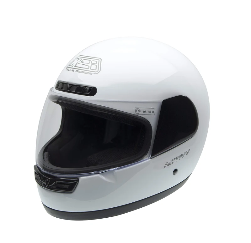 NZI 150244G113 Activy W Full Face Motorcycle Helmets, White, 58-59 (L)
