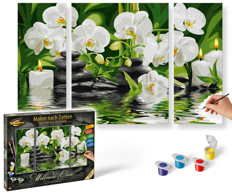 Schipper 609260681 Spa Oasis Paint By Numbers Board