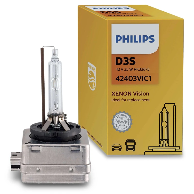 Philips Xenon Vision 42403VIC1 D3S Xenon HID Bulb (1 Pack)