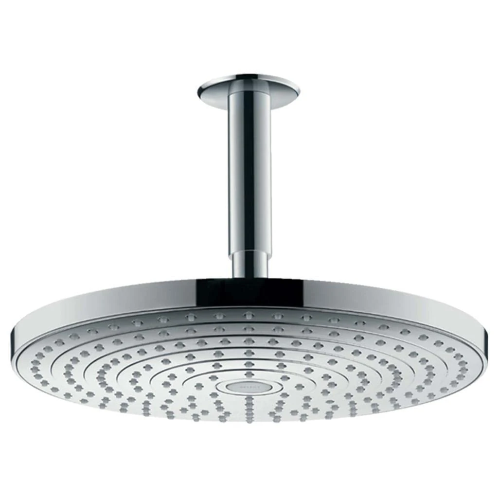 hansgrohe Raindance Select S 300 overhead shower with ceiling connector, 2 spray modes, chrome 27337000