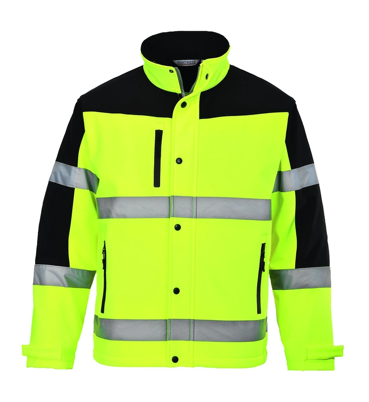Portwest Two Tone Softshell Jacket (3L), Size: M, Colour: Yellow, S429YERM
