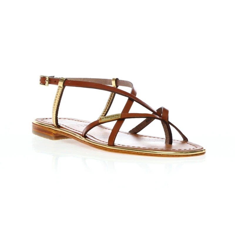 Les Tropéziennes par M. Belarbi Women's Monaco Sling Back Sandals, Brown (Tan/or), 6.5 UK