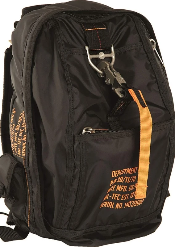Mil-Tec Miltec Unisex Deployment Bag 6 Backpack, Black, One Size, Black, 25