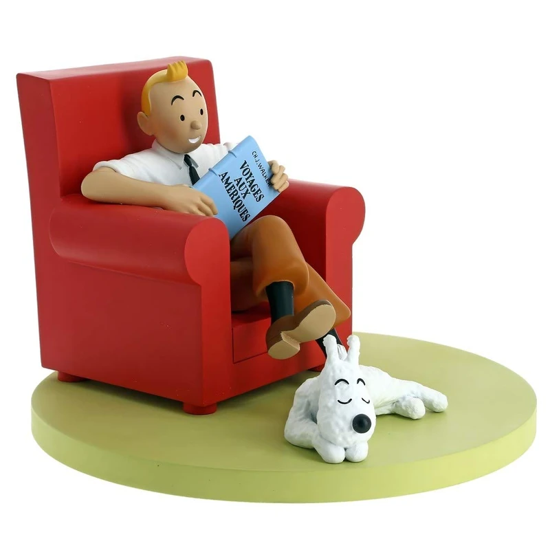 Moulinsart- Resin Tintin Sofa Red-Icons Collection, Colour, One Size (46404) - Image 1