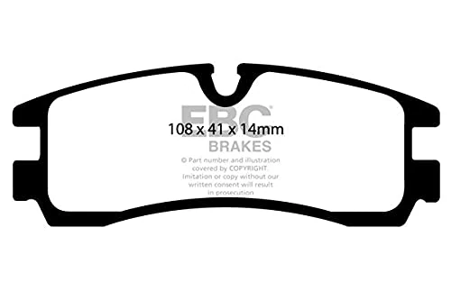 EBC Brakes DP31621/2C Brake Pads, Red