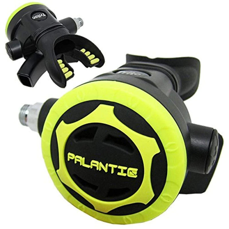 Scuba Choice Scuba Diving Palantic AS206 Black/Yellow Second Stage Regulator Octopus