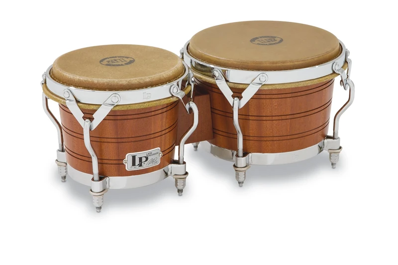 LP Latin Percussion Original Bongo Traditional Rims Natural Mahogany LP1964