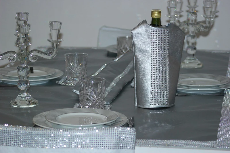 Nath Déco Pour Sasha 272335-18 Bottle Cover Synthetic Leather 60 x 20 x 30 cm - Image 1