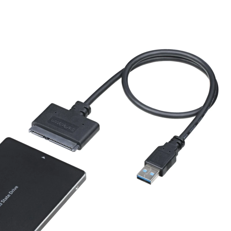 StarTech SATA to USB Cable, USB 5Gbps to 2.5in SATA I II III Hard Drive Adapter, External Converter for SSD or HDD Data Transfer