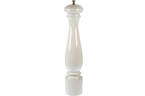 Bisetti Art. Code-62525 Florence White Lacquered Wood Pepper Mill