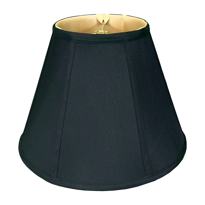 Royal Designs Deep Empire Lamp Shade, Black, 9 x 18 x 14