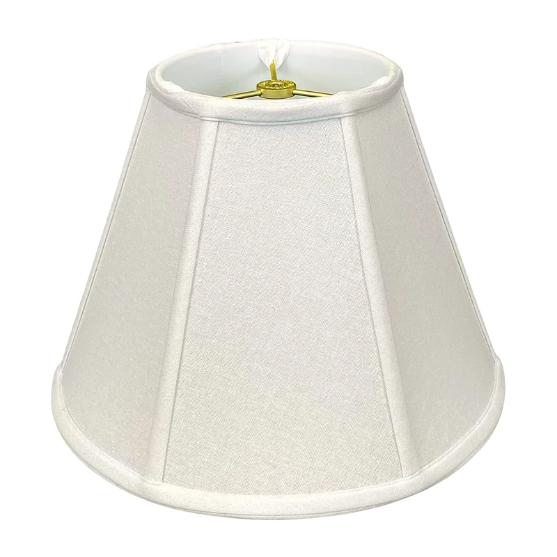 Royal Designs Deep Empire Lamp Shade, Linen White, 9 x 16 x 12.25