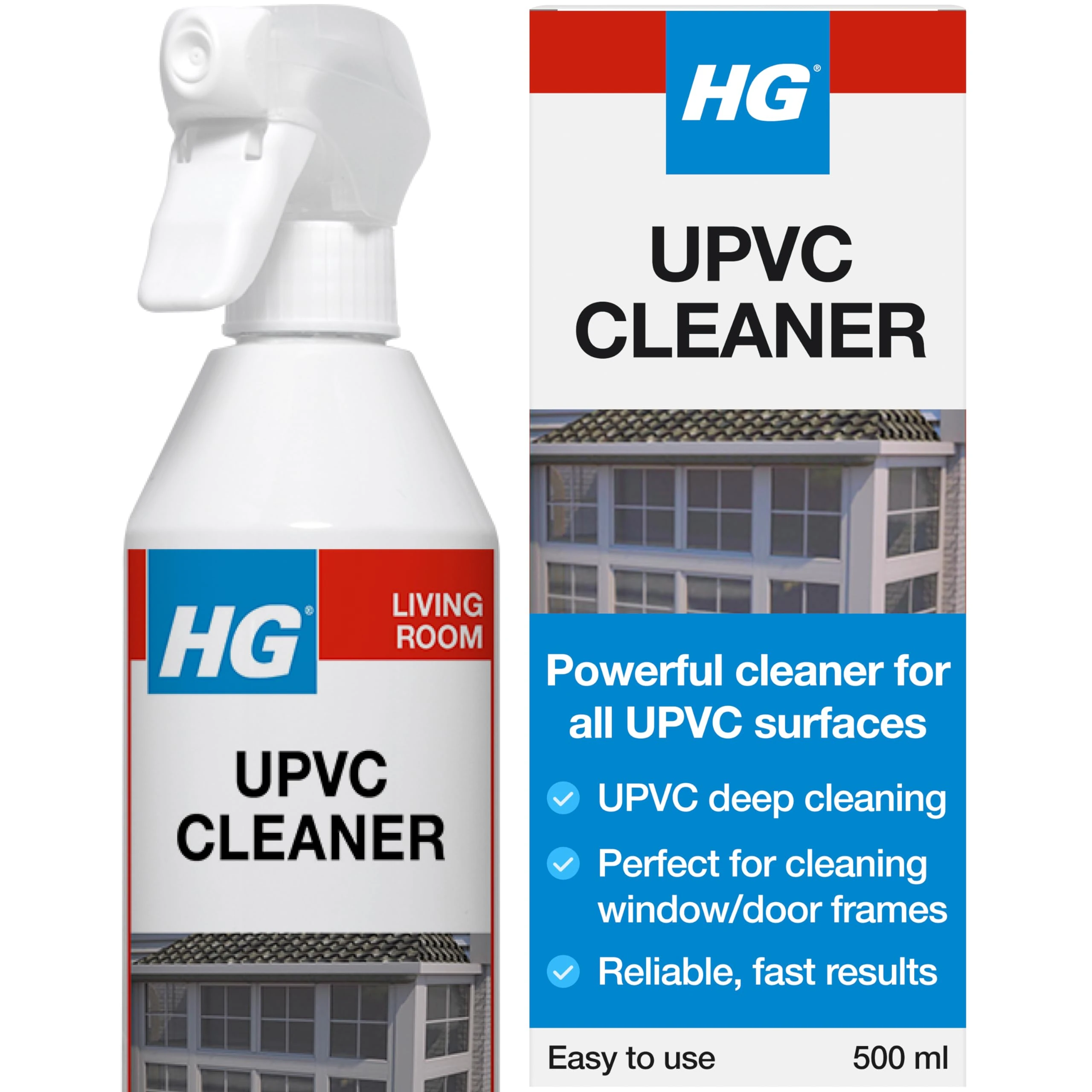 HG UPVC Powerful Cleaner, Quick & Easy, Ideal for Doors & Window Frames – 500ml