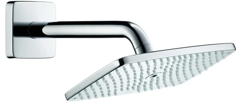 hansgrohe 27375000 Raindance E 240 Water-Saving Overhead Shower Arm, 1 Spray, 9 l/min, Chrome, Silver