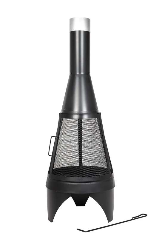 MESH COLORADO STEEL CHIMENEA 125cm