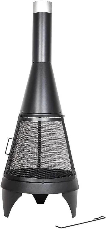 MESH COLORADO XL STEEL CHIMENEA 160cm - Image 1