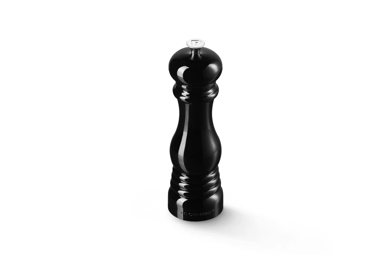 Le Creuset Classic Adjustable Pepper Mill Grinder, Chip-Resistant ABS Plastic, Anti-Corrosion, 40g, 21 cm, Black Onyx, 96001900140000