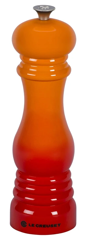 Le Creuset Classic Adjustable Salt Mill Grinder, Chip-Resistant ABS Plastic, Anti-Corrosion, 40g, Volcanic, 96002000090000